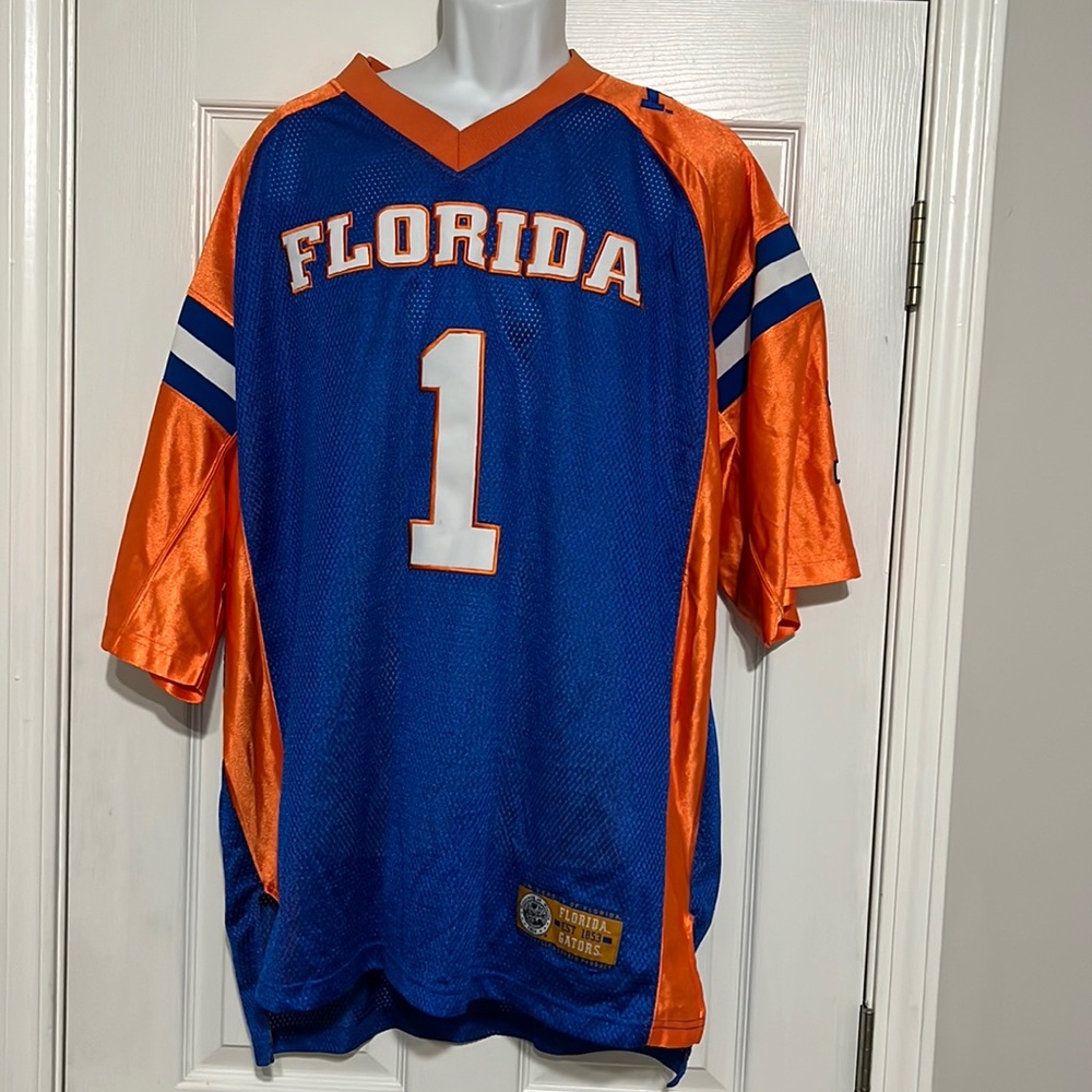 Footlocker Florida Gators vintage orange, blue, & white mesh #1 jersey, size XXL